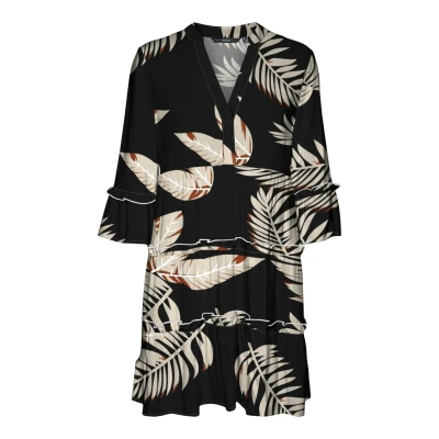 Abbildung von Vero Moda Tunikakleid VMEASY JOY 3/4 SHORT DRESS WVN GA mit Volant