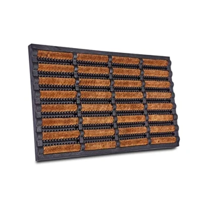 Abbildung von Fußmatte Schmutzfangmatte Brushes Mat, HANSE Home, rechteckig, Höhe: 25 mm, Kokos, Gummi, Schmutzfangmatte, Outdoor, Rutschfest, Innen, Kokosmatte
