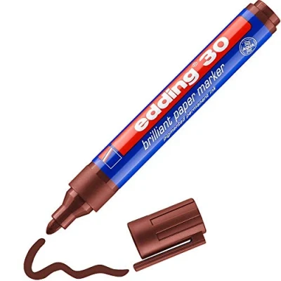 Abbildung von 10 x edding Pigmentmarker 30 brilliant paper marker 1,5 3mm bra