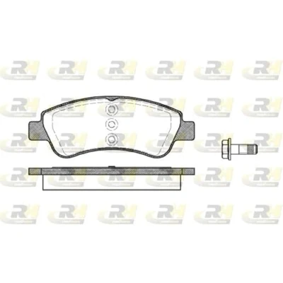Abbildung von ROADHOUSE 2840.20 Bremsbelagsatz Vorderachse mit Schrauben, Klebefolie Zubehör PEUGEOT: 206 Schrägheck, 207 2008 Kombi