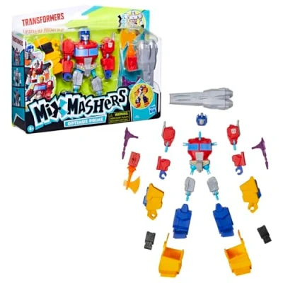 Abbildung von Transformers MixMashers Optimus Prime individuell kombinierbare Deluxe Action Figur &amp; Accessoires