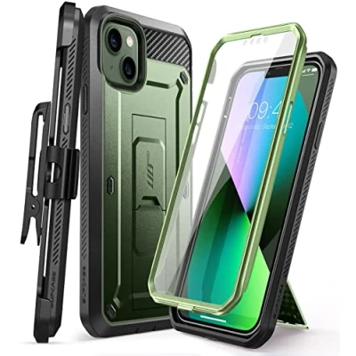 Abbildung von SupCase Outdoor Hülle für iPhone 13 (6.1&quot;) Handyhülle 360 Grad Case Bumper Schutzhülle Cover [Unicorn Beetle Pro] mit Displayschutz 2021 Ausgabe (Grün)