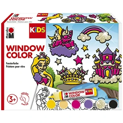 Abbildung von Fenstersticker Window Color Set Prinzessin, Marabu, 8 Teile