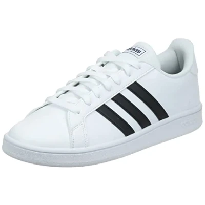 Abbildung von adidas New Men&#039;s Grand Court Base Tennis Shoes Free Returns White/Black