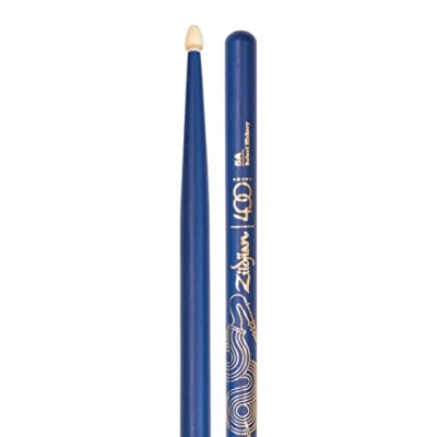 Abbildung von Zildjian Limited Edition 400th Anniversary 5AW Acorn Tip Drumsticks, Blau (Z5AACBU 400)