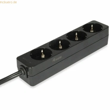 Abbildung von Equip 333281 Power Extension Steckdosenleiste/Stromkabel (Schwarz, 100 240, 50 60, Box)