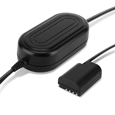 Abbildung von subtel® Netzteil DMW AC8 + DCC12 für Panasonic Lumix DMC GH3 GH4 DC GH5 GH9 Kamera, Camcorder ca. 3m Akku Dummy Kuppler Netzadapter Stromkabel Gleichstromkuppler Koppler Kupplung
