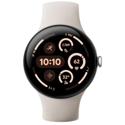 Abbildung von Google Pixel Watch 3 Silber/Creme 45 mm