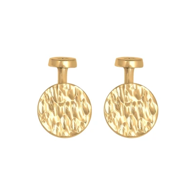 Abbildung von Kuzzoi Vintage LOOK Manschettenknopf goldcoloured, Herren, Größe: One Size, Gold coloured