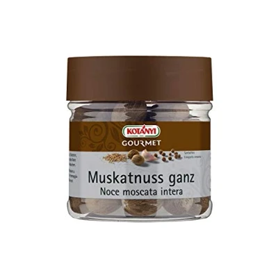 Abbildung von Kotanyi Gourmet Muskatnuss ganz stark würzig, bittersüß und leicht scharf, 400 ml (ca. 210g)