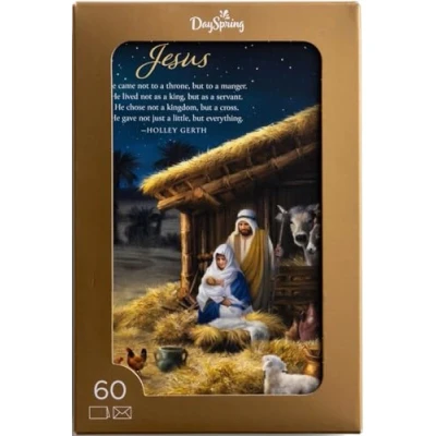 Abbildung von DaySpring The Christmas Story: 60 verschiedene Weihnachtskarten mit Umschlägen (J9695)