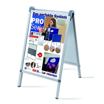 Abbildung von Franken Kundenstopper Outdoor Pro A1 silber