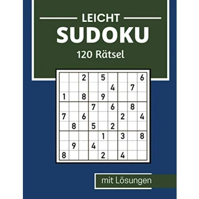 Abbildung von Sudoku Leicht: Sudokus für Erwachsene mit Lösungen, 9X9 Rätselbuch, Geschenkidee Erwachsene, Jugendliche und Großeltern Senioren