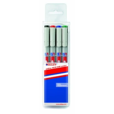 Abbildung von edding Folienstift 152 M non permanenter Folienschreiber sortiert (4er Set)