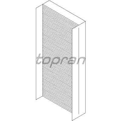 Abbildung von TOPRAN 300 008 Innenraumfilter Pollenfilter, Filtereinsatz 343 148 30 rechteckig FORD: FIESTA 4, KA Schrägheck, Puma