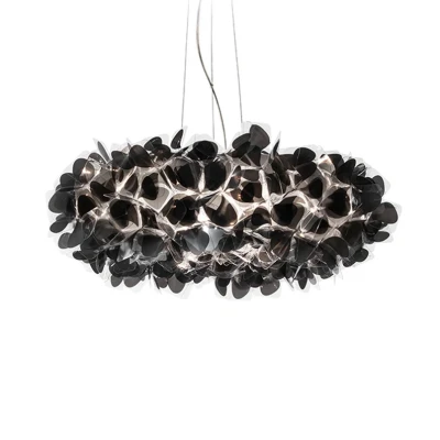 Abbildung von Slamp Hängeleuchte Clizia Mama Non Mama, Ø78cm, schwarz/klar