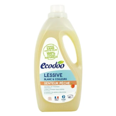 Abbildung von Ecodoo Flüssigwaschmittel Bio Pfirsich 2L vegan hautfreundlich