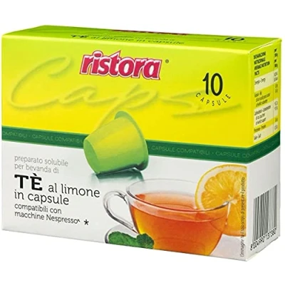 Abbildung von 60 Kapseln TE LIMONONE THE RISTORA kompatibel mit Nespresso Maschinen (6 x 10 Stück)