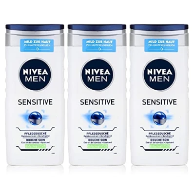 Abbildung von 3 x Nivea Duschgel Men &quot;Sensitive&quot; 250 ml