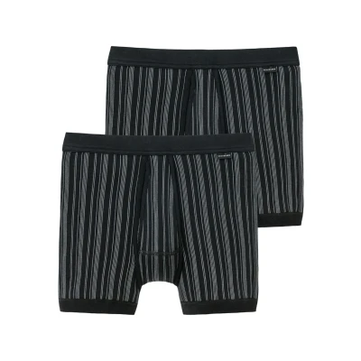 Abbildung von Schiesser Herren 2 Pack Unterhose Mit Bein Und Eingriff Classic Slip, Schwarz_172695, L EU