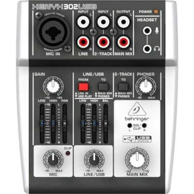 Abbildung von Behringer Mischpult, (XENYX 302USB, PA Mischpulte, Analog Mixer), XENYX 302USB Analogmixer