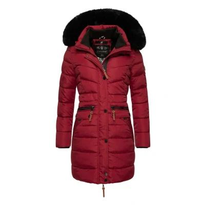 Abbildung von Navahoo Paula Wintermantel, Damen, Größe: XS, Dark red with black fur