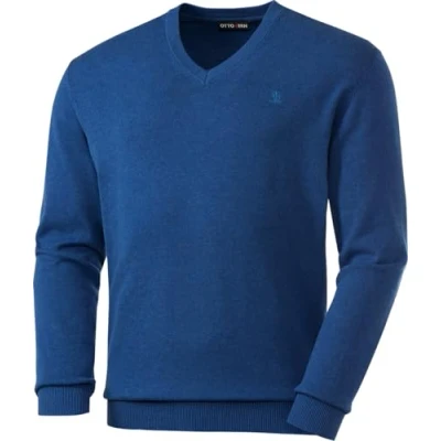 Abbildung von Otto Kern V Ausschnitt Pullover optimaler Ganzjahrespullover aus reiner Baumwolle