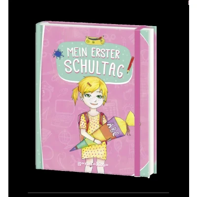 Abbildung von Mein erster Schultag (Für Mädchen): Eintragbuch zur Einschulung für Mädchen Erinnerungsbuch zum Schulstart Geschenke die Schultüte