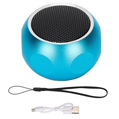 Abbildung von Im Reisekoffer Verpackt, Tragbarer Bluetooth Lautsprecher, Kabelloser Kleiner Kurzes Design, Wiederaufladbar, Perfekter Lautsprecher für Reisen, Dusche,