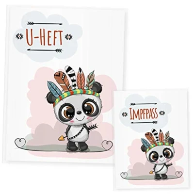 Abbildung von U Heft Hülle Set, Uheft &amp; Impfpass Waldtiere, (Uheft Panda)