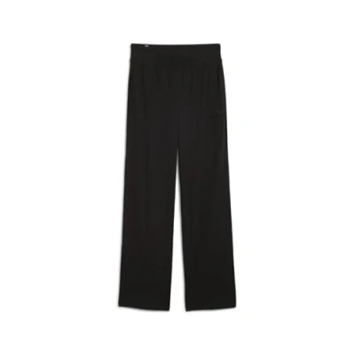 Abbildung von Puma Elevated HIGH Waist Straight LEG Pants Jogginghose, Damen, Größe: Small, Black