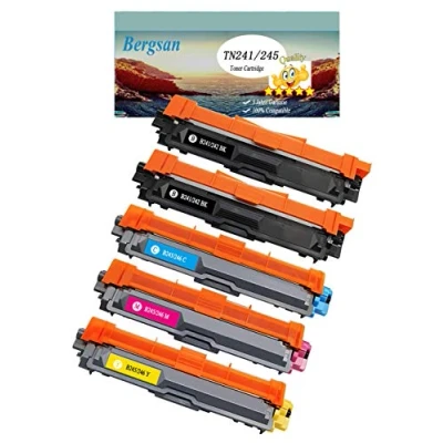 Abbildung von Bergsan 5 Toner XL kompatibel zu Brother TN 241 245 für DCP 9015CDW, 9020CDW, MFC 9140CDN, 9330CDW, 9340CDW, HL 3140CW, 3150CDW, 3170CDW