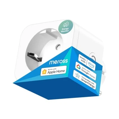 Abbildung von Meross WLAN Steckdose funktioniert mit Apple HomeKit, 16A Smart Strommessung, Kompatibel Alexa, Google Home, Home Timer, Sprachsteuerung und App Fernbedienung