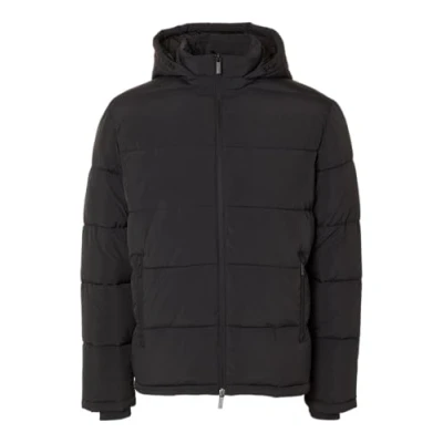 Abbildung von Selected Homme Slhcooper Puffer Winterjacke, Herren, Größe: Small, Black