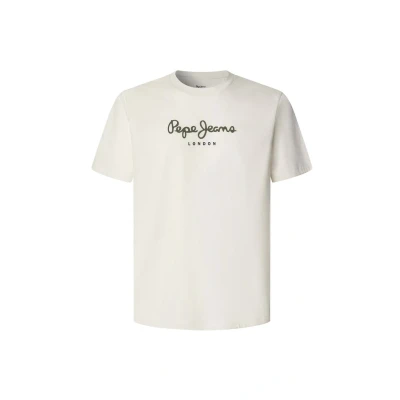 Abbildung von Pepe Jeans EGGO Tshirt print, Herren, Größe: Large, Ivory white