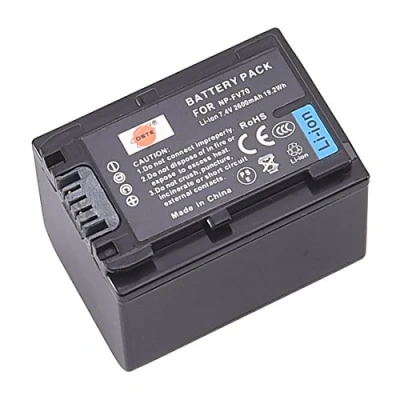 Abbildung von DSTE Ersatz Batterie Li Ionen Akku Compatible für NP FV70 und Sony DCR SR88,DCR SX21,DCR SX44,DCR SX45,DCR SX63,DCR SX65,DCR SX83,DCR SX85,FDR AX100,HDR CX115,HDR CX130,HDR CX150,HDR CX155 Kamera
