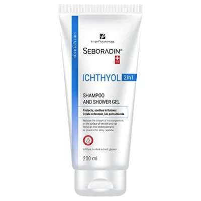 Abbildung von Seboradin 2in1 Shampoo Gel Anti Schuppen Trockene Juckende Kopfhaut Schuppenflechte Haarshampoo Psoriasis Neurodermitis Pflege Seborrhoisches Ekzem 200ML