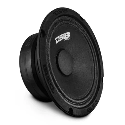Abbildung von DS18 PRO GM6.4 Lautsprecher, 16,5 cm, Mitteltöner, schwarzer Stahlkorb, 480 W max, 140 RMS, 4 Ohm, hochwertige Audio Türlautsprecher für Auto oder LKW, Stereo Soundsystem (1 Lautsprecher)