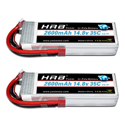 Abbildung von HRB 2 STÜCKE 4S 14,8V 2600mAh 35C Lipo Batterie mit Deans T Stecker für RC Hubschrauber Flugzeug Auto Boot LKW