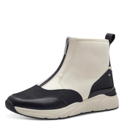 Abbildung von Tamaris Plateaustiefelette, Damen, Größe: 38, Ivory comb Schuhe