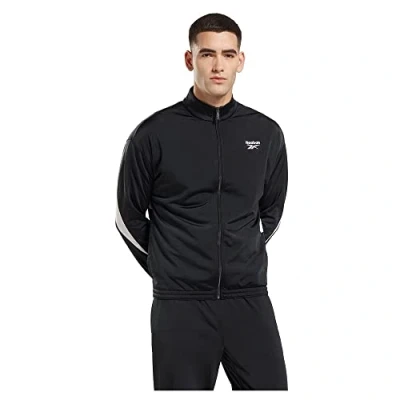 Abbildung von Reebok Identity Vector Trainingsjacke Night black white, Herren, Größe: Small, white