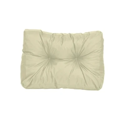 Abbildung von TexDeko® Garden Seitenkissen 60x40x20/10cm wasserabweisend UV beständig gesteppt Premium Kissen für Europaletten In &amp; Outdoor Palettenpolster (Sand)