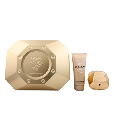 Abbildung von Paco Rabanne Lady Million Set femme/woman, Eau de Parfum Vaporisateur/Spray 80 ml, Bodylotion 100 1er Pack (1 x 180 ml)