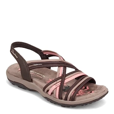 Abbildung von Skechers Damen Reggae Slim Simply Stretch Sandals, Brown, 39 EU