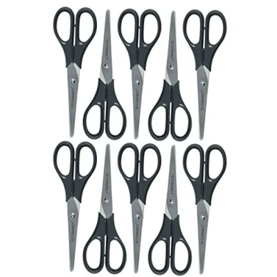 Abbildung von Connect Universalschere 18cm Edelstahl mit Kunststoffgriffen schwarz