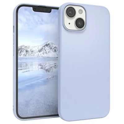 Abbildung von EAZY CASE Handyhülle Silikon mit Kameraschutz kompatibel iPhone 14 in Himmelblau, Blau, Ultra dünn, Slimcover, Silikonhülle, Hülle, Softcase, Backcover