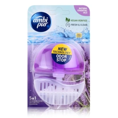Abbildung von Ambi Pur WC Lufterfrischer (Halter + Refill 55ml) Lavendel und Rosmarin