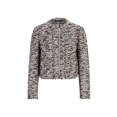 Abbildung von Betty Barclay MIT Fransen Strickjacke, Damen, Größe: 38, Schwarz beige