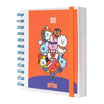 Abbildung von Grupo Erik Schulplaner 2022 2023, BT21 Schulkalender Schülerkalender, Studentenkalender, Terminkalender 14x16 cm, ein Tagesplaner für erfolgreiches Schuljahr, Personal Organizer