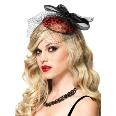 Abbildung von Leg Avenue Kostüm Fascinator Femme Fatale, Hochwertiges Accessoire für den glamourösen Auftritt